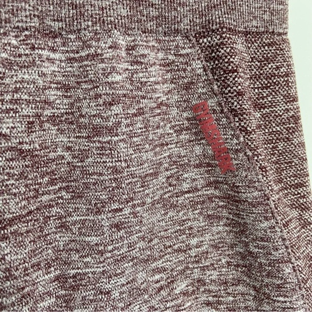 Gymshark flex‎ cycling bike shorts maroon heather small